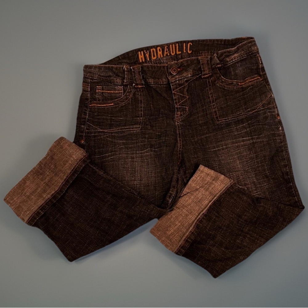 Hydraulic Women's blue cropped capri Jeans